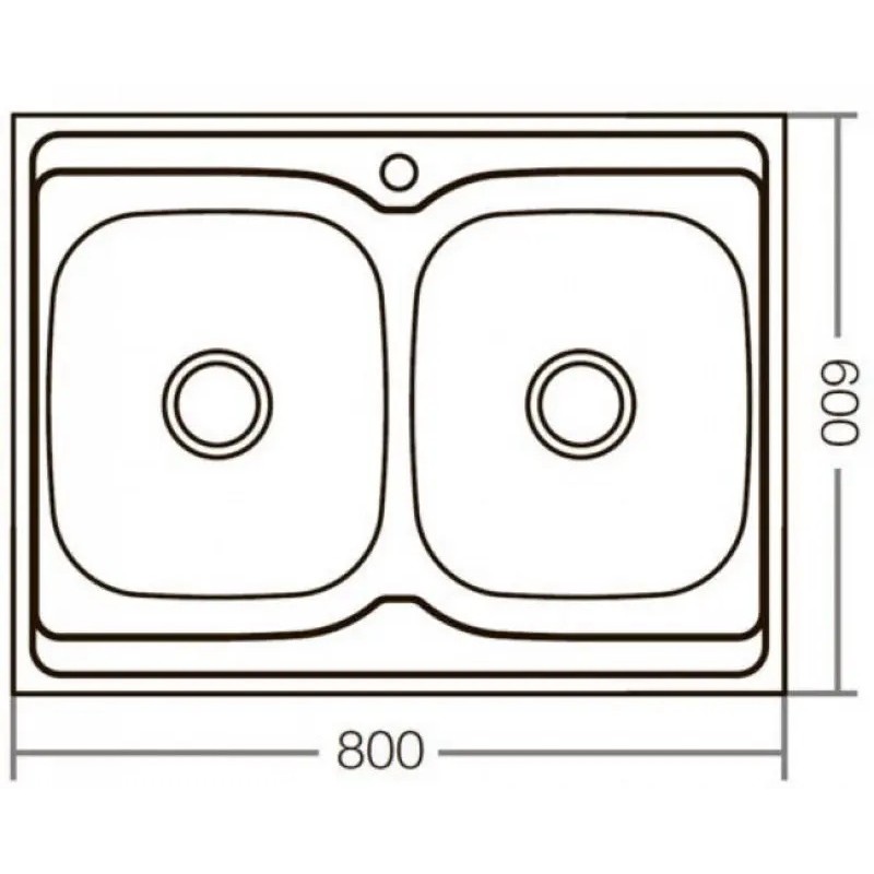 Кухонная мойка Mixxus Z8060B-08-180E (Satin) Кухонная мойка Mixxus Z8060B-08-180E (Satin)