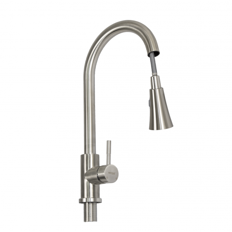 Кухонный смеситель с выдвижной лейкой MIXXUS SUS 014-B Кухонный смеситель с выдвижной лейкой MIXXUS SUS 014-B